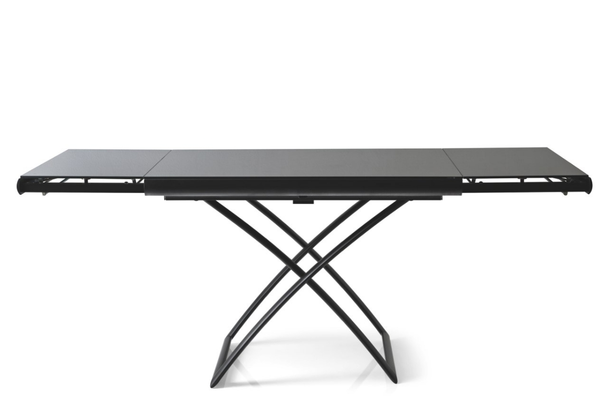 Τραπεζάκι Dakota Calligaris με γυάλινη επιφάνεια και μεταλλικό πλαίσιο στην Αθήνα