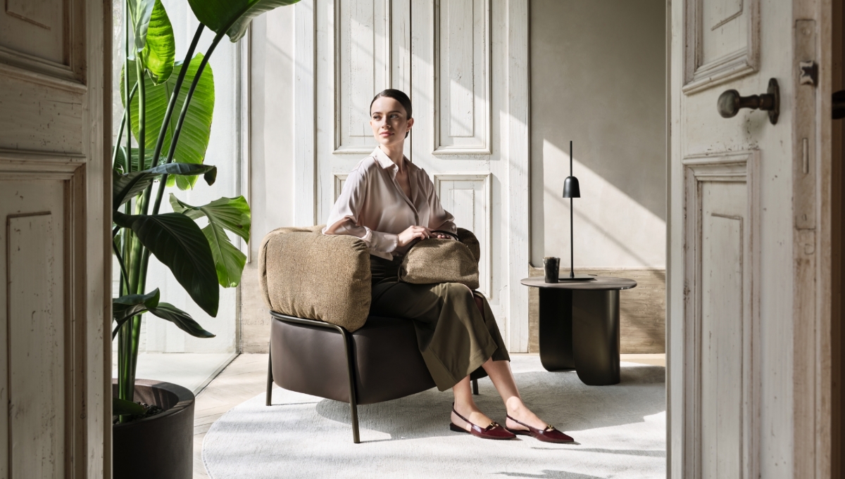 Εικόνα της Borbonese x Calligaris Πολυθρόνα Quadrotta