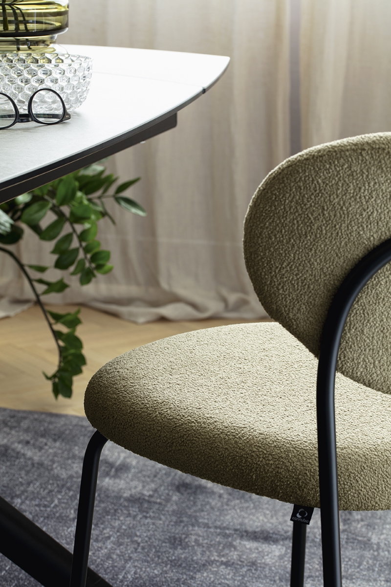 connubia by calligaris - καρέκλα Cozy  με μεταλλικά πόδια