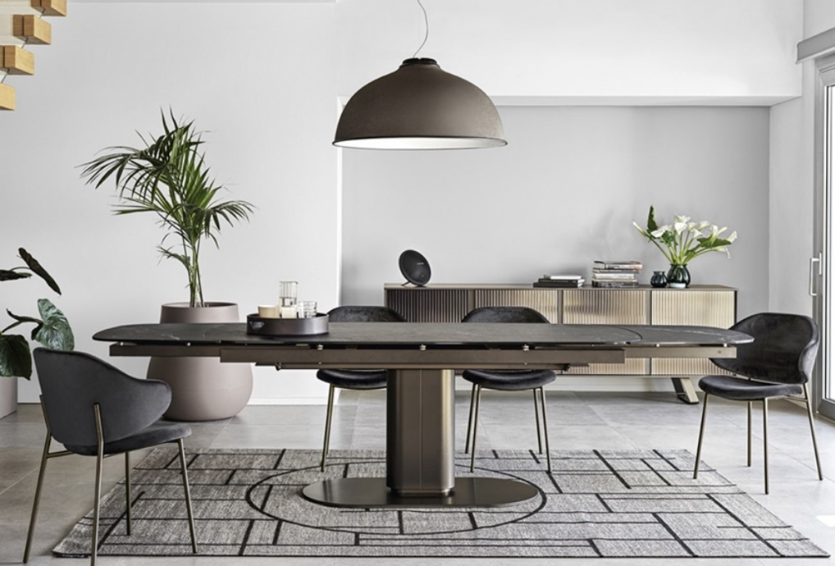 calligaris - cameo τραπέζι με κεραμικό ματ