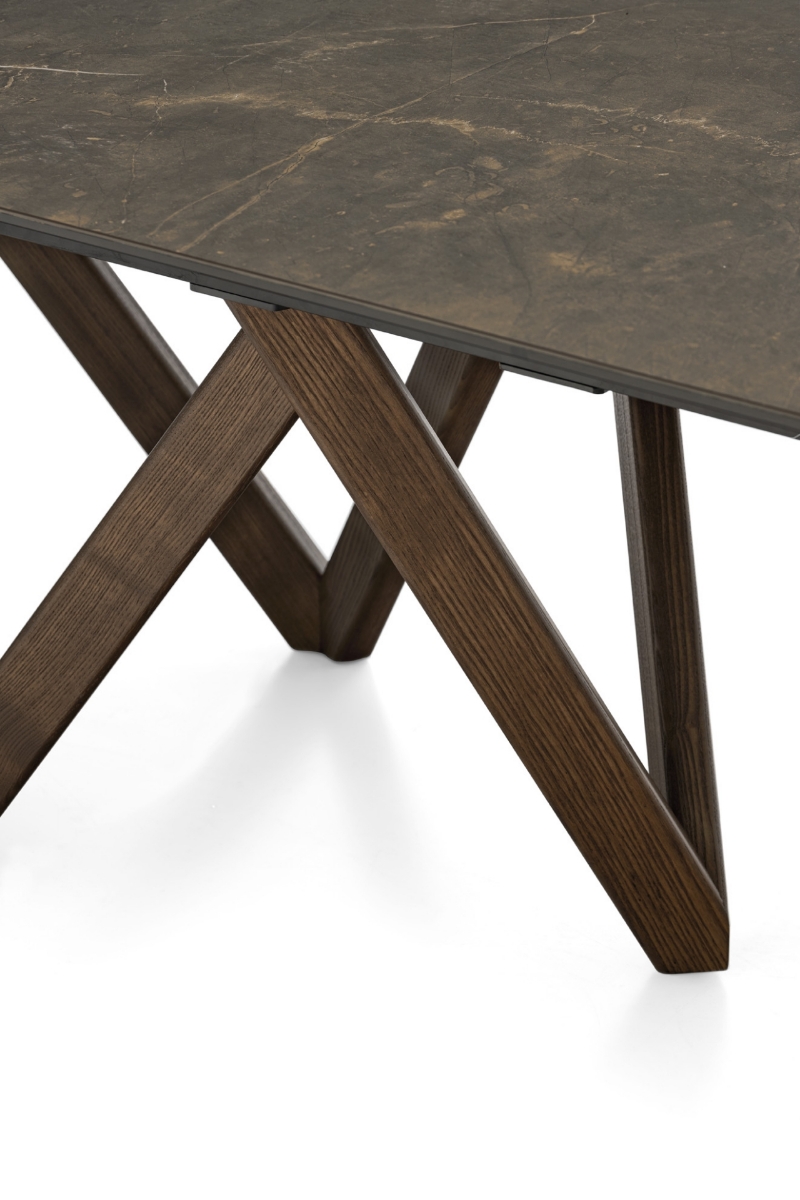 Τραπεζαρία με τραπέζι Calligaris Cartesio κεραμικό επεκτεινόμενο – premium ιταλικός σχεδιασμός