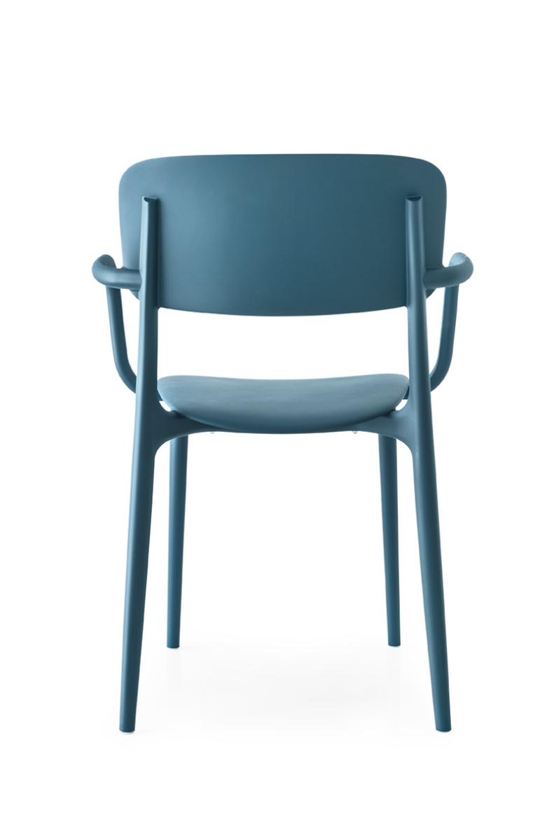 Πετρόλ καρέκλα Liberty με μπράτσα για τραπεζαρία και μπαλκόνι