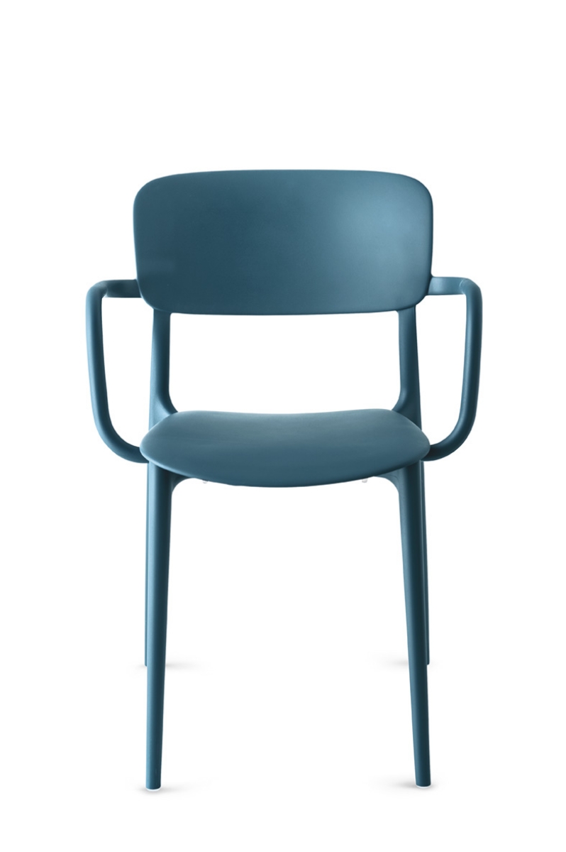 Καρέκλα με μπράτσο Liberty Calligaris πετρόλ από πολυπροπυλένιο εκθεσιακή άμεσης παράδοσης Αθήνα Adamopoulos Casa Ideale