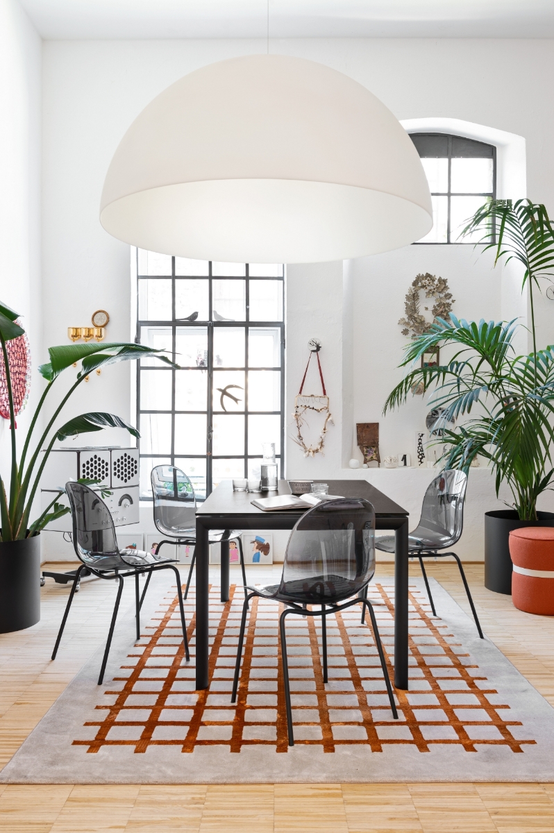 Εικόνα της Καρέκλα τραπεζαρίας ή κουζίνας Academy transparent metal 