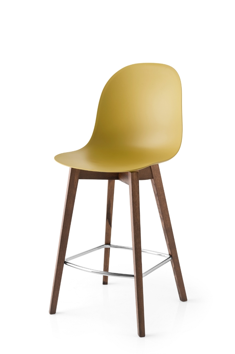 Ψηλό σκαμπό Academy από Connubia με εργονομική πλάτη Αθήνα Adamopoulos Casa Ideale