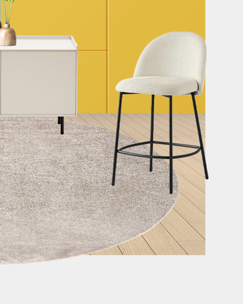 Design σκαμπό bar Tuka Mid Connubia με μεταλλική βάση και εργονομική πλάτη Αθήνα