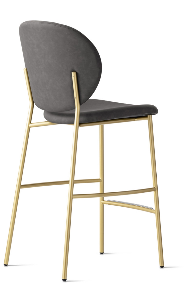 Σκαμπό bar Calligaris Ines με μεταλλικό σκελετό και ψηλή πλάτη για κουζίνα Αθήνα Ελλάδα