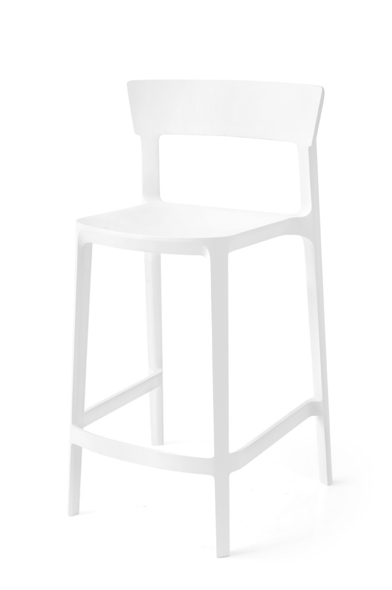 Σκαμπό μπαρ Calligaris Skin από πολυπροπυλένιο – minimal σχεδιασμός, εργονομικό, στοιβαζόμενο – Adamopoulos Casa Ideale Αθήνα