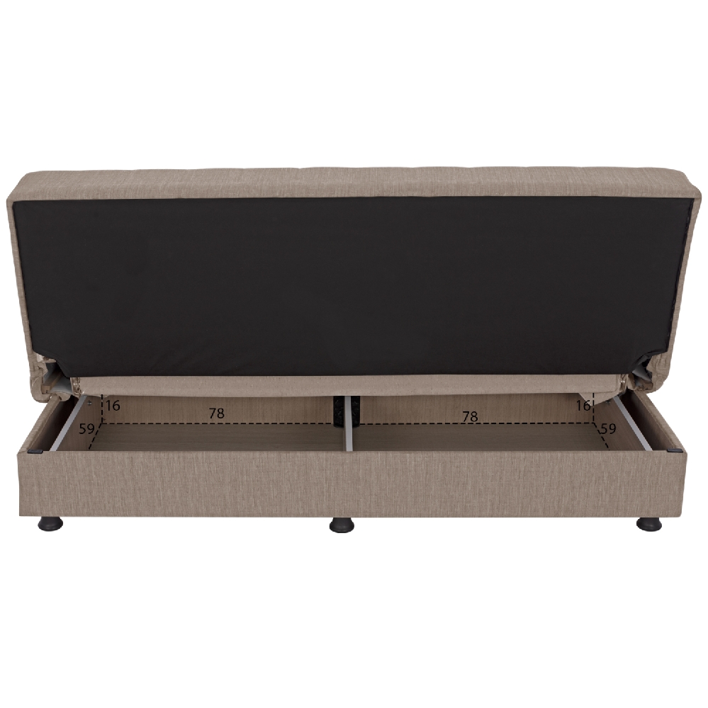 εργονομικός καναπές-κρεβάτι με αποθηκευτικό χώρο Αθήνα Adamopoulos Casa Ideale