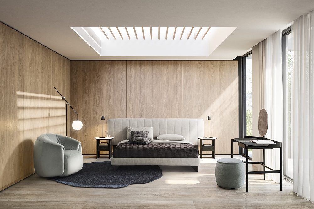 Κομψό υπνοδωμάτιο με κρεβάτι Calligaris – Αθήνα Adamopoulos Casa Ideale"