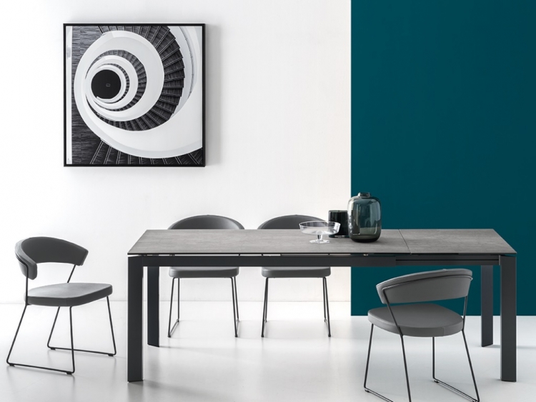 Baron τραπέζι με κεραμική πέτρα Connubia by Calligaris
