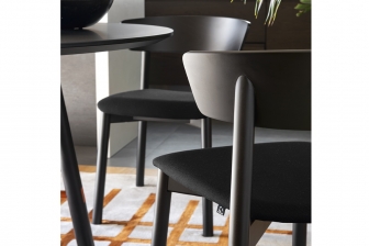 Clelia ξύλινη καρέκλα με ύφασμα Connubia by Calligaris