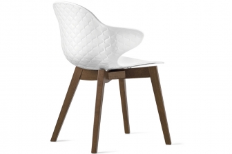 Saint Tropez W καρέκλα με ξύλινα πόδια Calligaris
